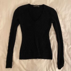 Black cashmere sweater